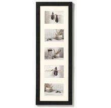 Cadre multiple décoratif avec cinq découpes pour présenter des photos ou des œuvres d''art