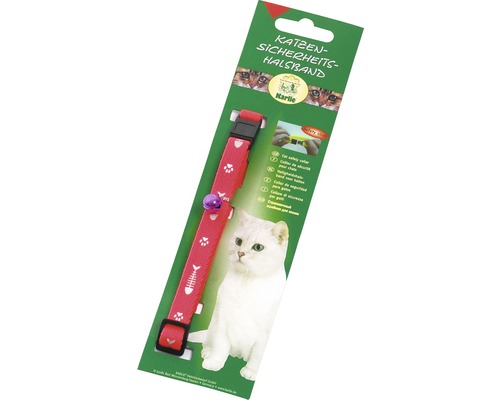 Katzen Sicherheitshalsband mit Glöckchen in roter Verpackung