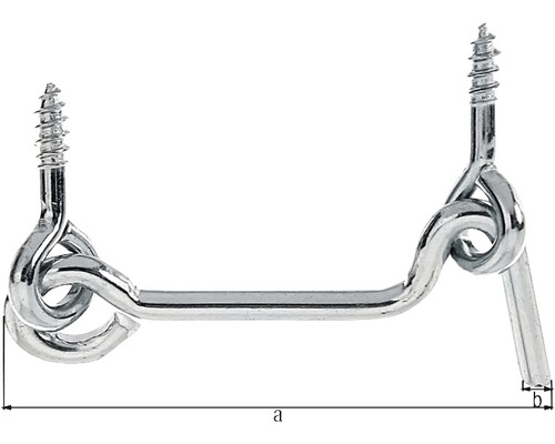 Türhaken mit Schrauben zur Befestigung