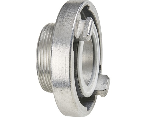 Raccord fixe STORZ taille 52-C KA 66mm filetage extérieur G 1 1/4" en fonte d'aluminium Raccord fixe STORZ taille 52-C KA 66mm filetage extérieur G 1 1/4" en fonte d'aluminium