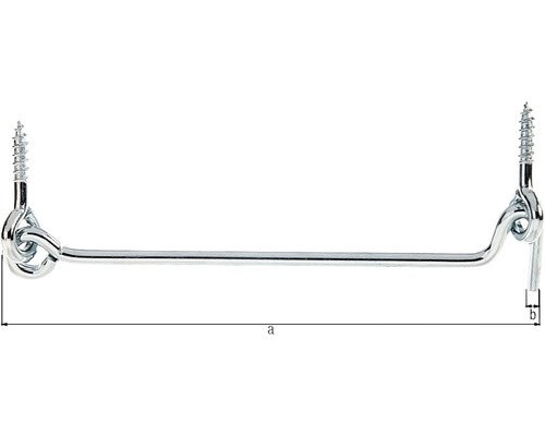 Türhaken mit Schrauben zur Befestigung