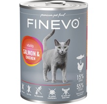Pâtée pour chats Vitality FINEVO saumon et poulet 400 g-thumb-0