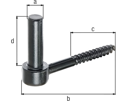 Abmessungen eines Schraubhaken