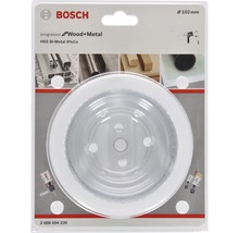 Scie cloche Bosch, diamètre 102 mm, adaptée au bois et au métal
