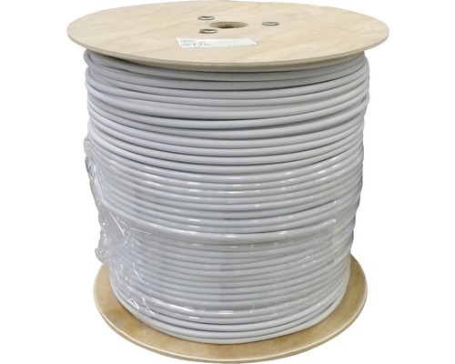Mantelleitung NYM-J 3x1,5 mm² Profitrommel 500 m grau Kabeltrommel mit grauem Elektrokabel