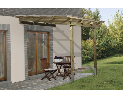 Toiture pour terrasse, weka Lucarno taille A 300x250 cm, imprégnée par immersion-0