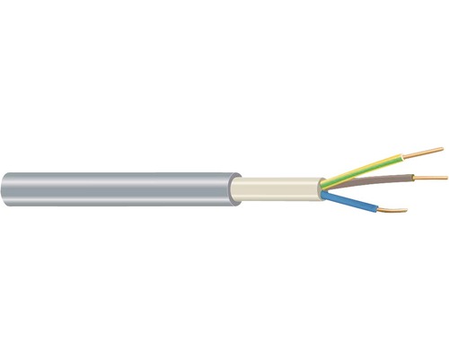 Faber NYM-J Mantelleitung 3x2,5 Mm² – Elektrokabel Für Die Installation, 5 Meter