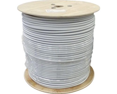 Mantelleitung NYM-J 3x2,5 mm² Profitrommel 400 m grau Rolle mit grauem Elektrokabel