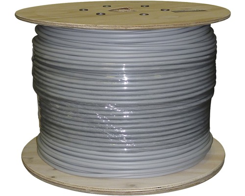 Mantelleitung NYM-J 5x2,5 mm² Profitrommel 250 m grau Kabeltrommel mit grauem Kabel