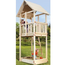 Spielturm weka Tabaluga mit Sandkasten natur
