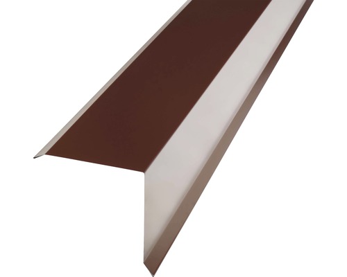 Angle d'arête PRECIT pour tuile métallique brun chocolat RAL 8017 1000 x 95 x 100 mm