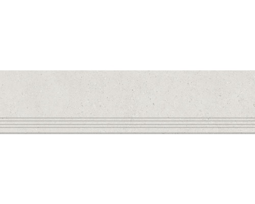 Carrelage de marches en grès cérame fin Alpen beige 30x120 cm