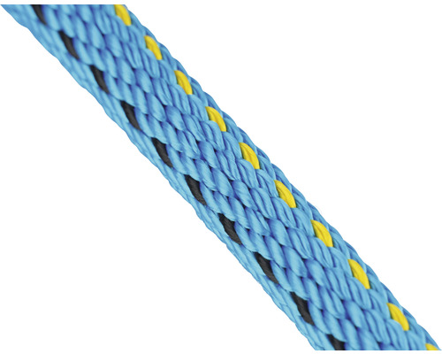 Seil Paraloc Mamutec Polyester blau/gelb/schwarz Ø 6 mm, Meterware