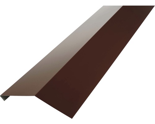 Support de gouttière PRECIT sans rainure d'écoulement d'eau brun chocolat RAL 8017 2000 x 90 x 108 mm