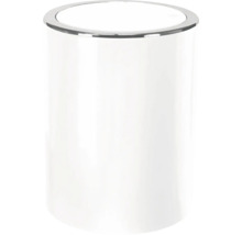 Poubelle à couvercle basculant Clap 5 litres blanc neige-thumb-0