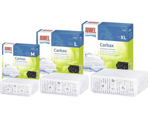 Filtres à charbon actif Juwel Carbax de différentes tailles