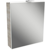 Spiegelschrank FACKELMANN Lima Steinesche weiß 60 x 15,5 x 73 cm 1-türig LED IP 20