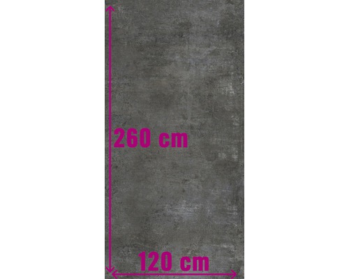 XXL Wand- und Bodenfliese Industrial night anpoliert 120 x 260 x 0,7 cm R10 A