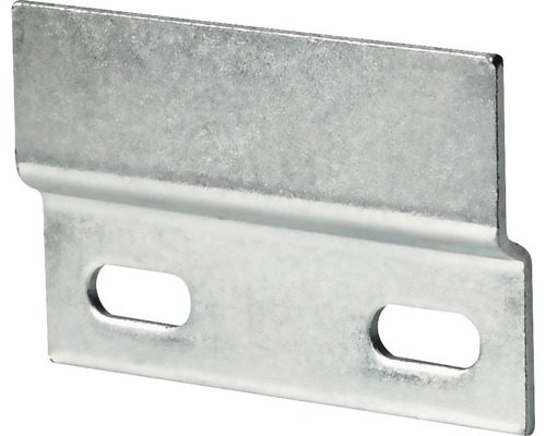 Rail de suspension pour armoire 47,5x76 mm galvanisé 25 pièces Équerre de fixation métallique avec trous oblongs