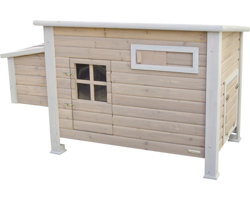 Poulailler en bois avec fenêtre et pondoir