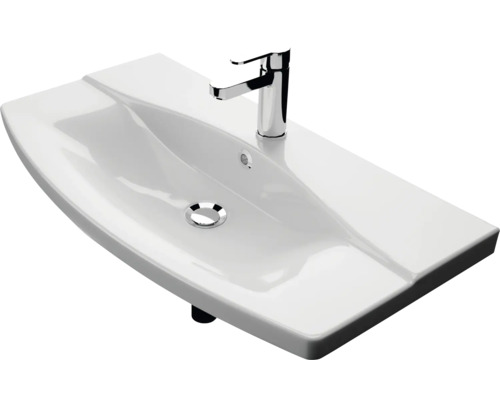 Vasque à encastrer pelipal Xpressline 4010 blanc 84 cm