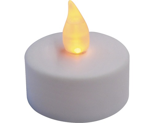 Lot de 2 bougies de chauffe-plat à LED Ø 3,8 cm couleur d'éclairage blanc chaud avec minuterie