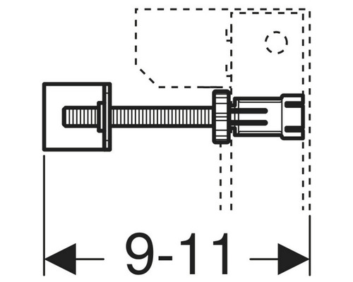 Set Wandanker GEBERIT für Einzelmontage für Duofix WWC mit Sigma UP-SPK 8 cm 111.013.00.1