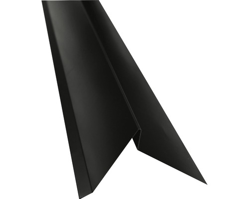 Rive sans rainure d'écoulement d'eau PRECIT gris anthracite RAL 7016 2000 mm x 263 mm Rive sans rainure d'écoulement d'eau PRECIT gris anthracite RAL 7016 2000 mm x 263 mm