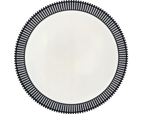 Runder Spiegel mit Eisenbahnschienen-Design