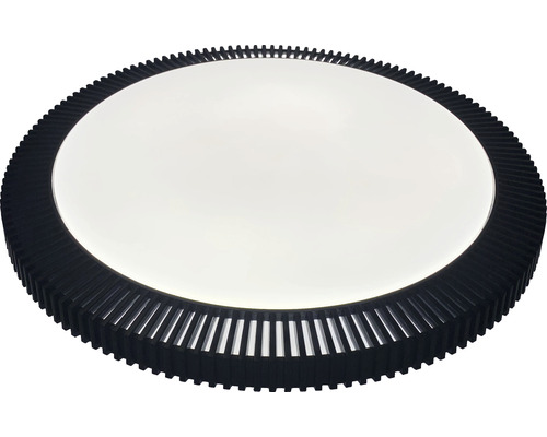 Runde Deckenleuchte mit geripptem Rand