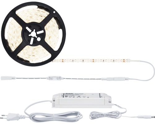 ARLUX Kit Ruban LED 1,5m blanc 12V avec interrupteur sur secteur 4,8W/m  400lm/m 3000K - 600504