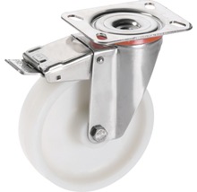 Roue pivotante avec frein