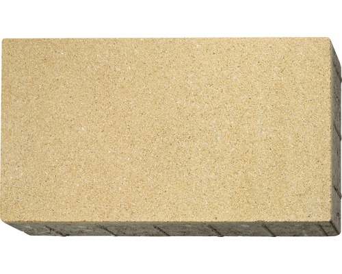 Pavé rectangulaire Allee mélange jaune sable diamant avec mini-chanfrein 24 x 48 x 8 cm