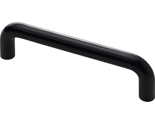 Poignée de meuble en plastique noir distance entre les trous 96 mm Lxl 105/28 mm Poignée d''arc noire pour meubles