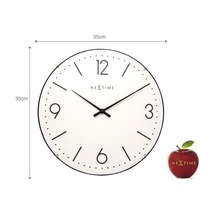 Horloge murale Basic Dome blanc Ø 35 cm