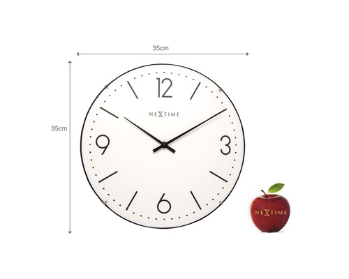 Runde Wanduhr mit einem Durchmesser von 35 cm