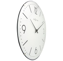 Horloge murale Basic Dome blanc Ø 35 cm