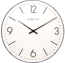 Horloge murale Basic Dome blanc Ø 35 cm