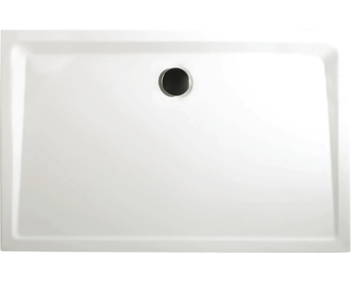 Kit complet receveur de douche SCHULTE Extra-flach 160 x 90 x 3.5 cm blanc alpin lisse D20160 04