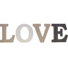 Dekobuchstaben ''LOVE'' aus Holz