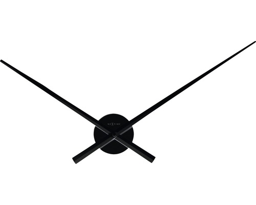 Nextime Logo Wanduhr mit schwarzen Zeigern