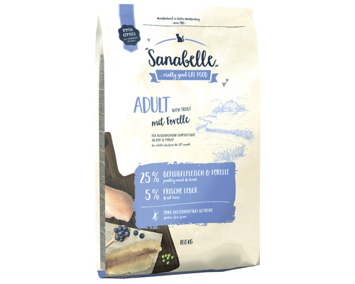 Croquettes pour chats Sanabelle Adult Truite 10 kg