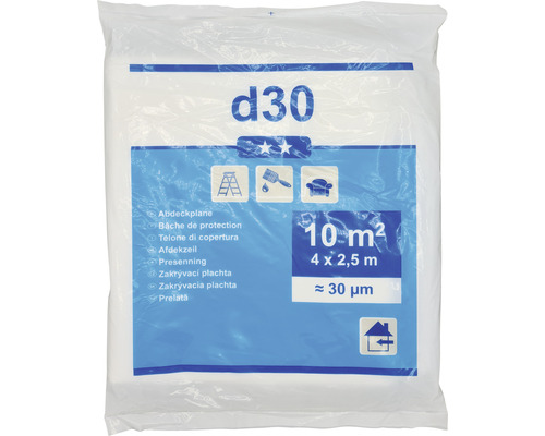 Abdeckplane D30 transparent 2,5 x 4m Abdeckplane D30 transparent 2,5 x 4m