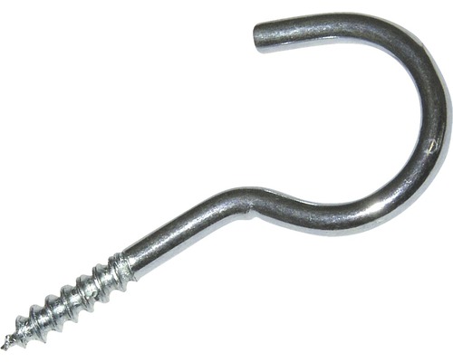 Schraubhaken gebogen 2,9x40 mm 100 Stück Schraubhaken gebogen 2,9x40 mm 100 Stück