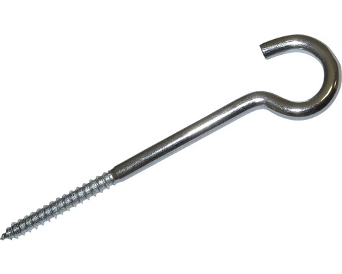 Schraubhaken gebogen 4,8x60 mm 50 Stück Ösenschraube aus Metall