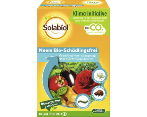 Anti-parasites bio Neem Solabiol concentré, 60 ml-0