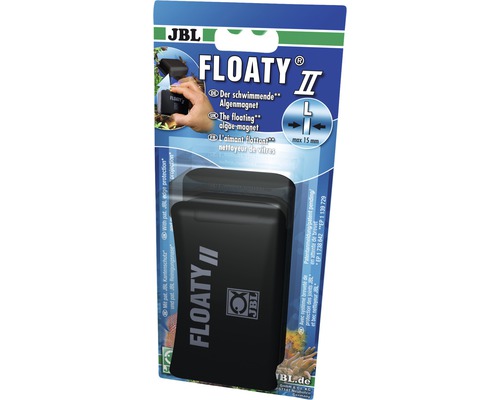 Lave-vitre JBL Floaty II aimant flottant nettoyeur d'algues taille L