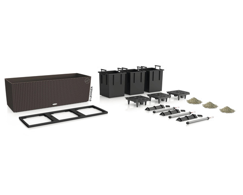 Lechuza Kit complet de jardinière avec insert, kit d''irrigation et substrat