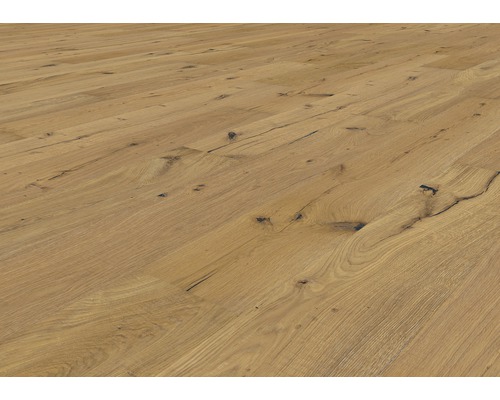 Verlegter Holzboden aus Eiche