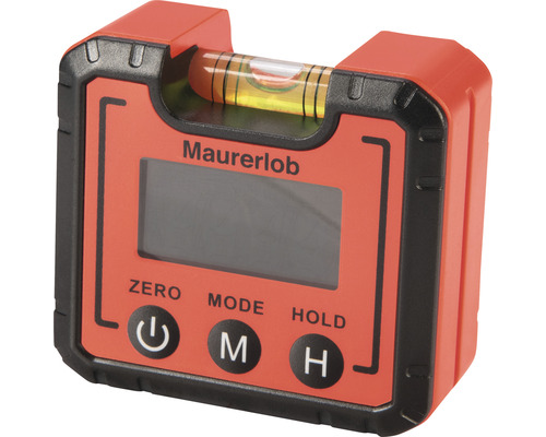 Maurerlob Digital-Taschenwasserwaage mit Display und Libelle